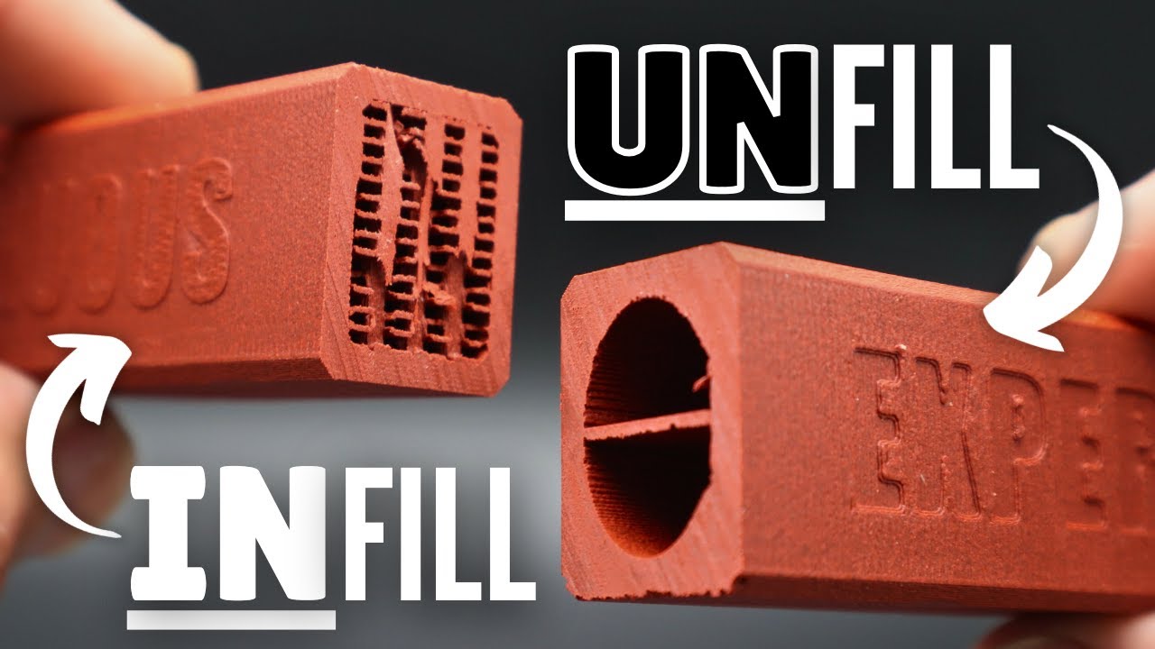 Is an UNfilled 3D Print Stronger than an INfilled 3D Print?