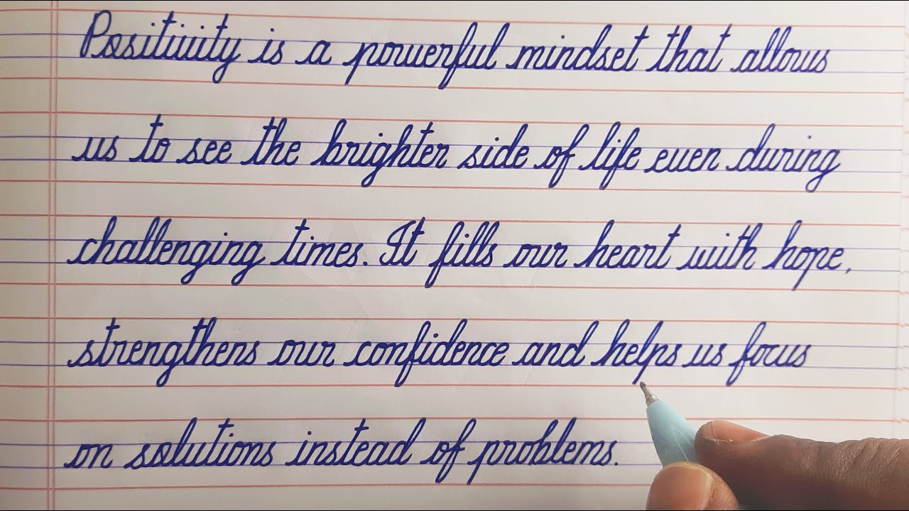 Improve Handwriting | Word Positivity - with Meaning