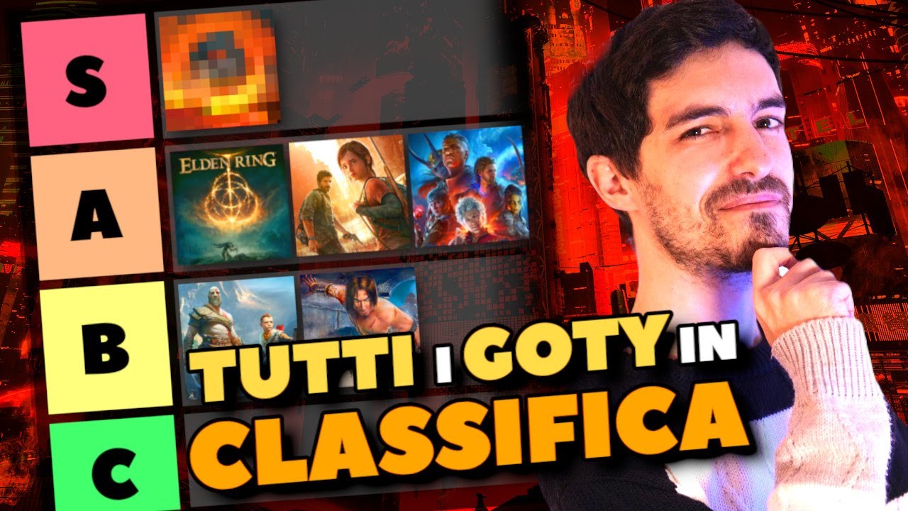 Tier List con TUTTI i GAME OF THE YEAR dal 1989 ad Oggi