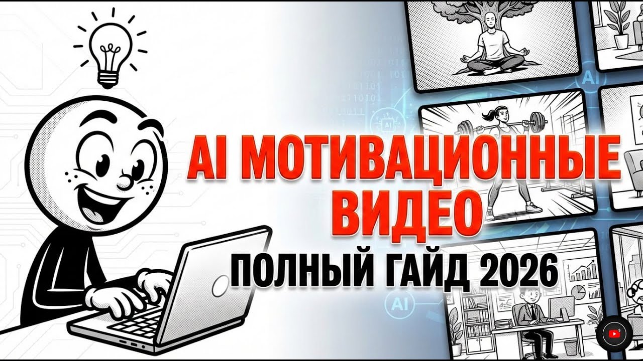 Как создавать вирусные мотивационные видео YouTube с AI | Полный гайд 2026