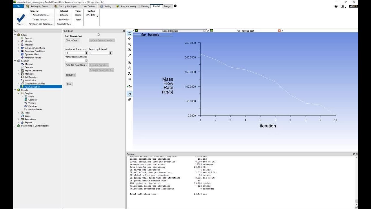 Check CPU Time in ANSYS FLUENT