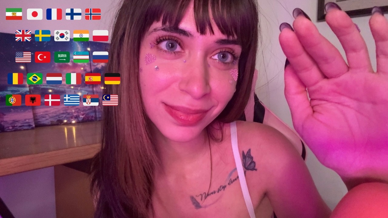 ASMR | Tracing Your Face in 25 Different Languages 💆🏻&zwj;♀️