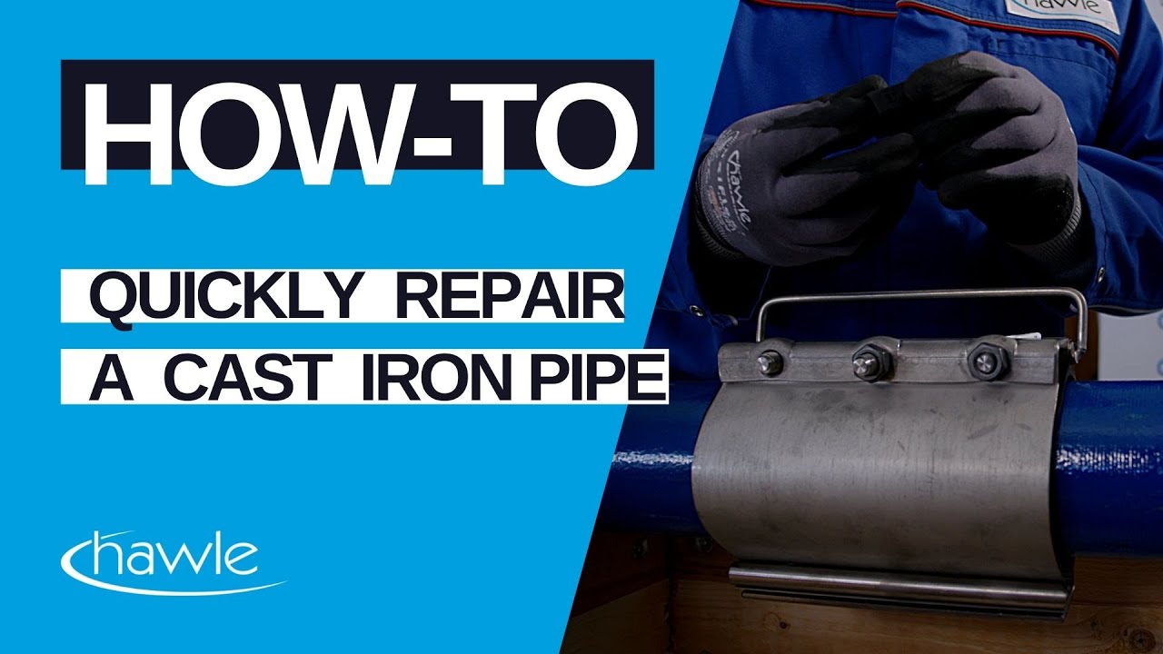 How to install a pipe repair clamp [Hawle]