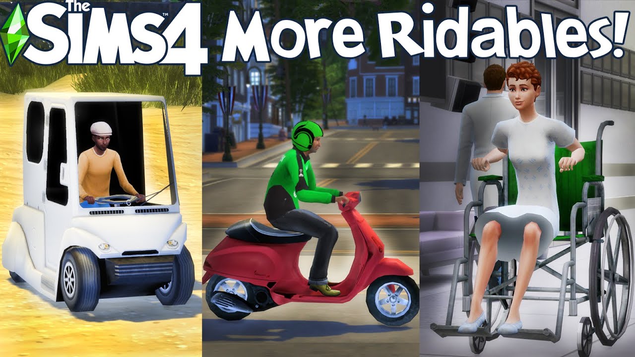 The Sims 4: ФУНКЦИОНАЛЬНЫЕ ИНВАЛИДНЫЕ КОЛЯСКИ, МОТОЦИКЛЫ, МАШИНЫ И МНОГОЕ ДРУГОЕ! (Mod Showcase)