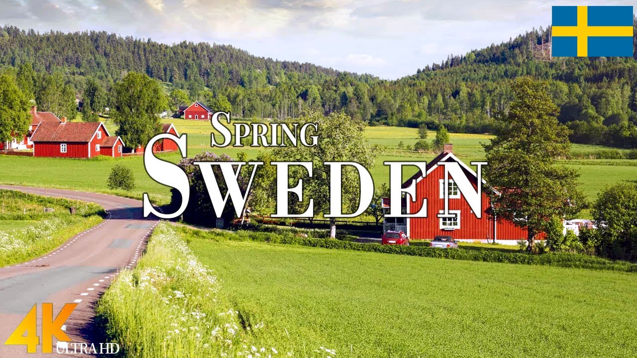 Spring Sweden 4K Ultra HD • Stunning Footage Sweden, Scenic Relaxation Film with Calming Music.