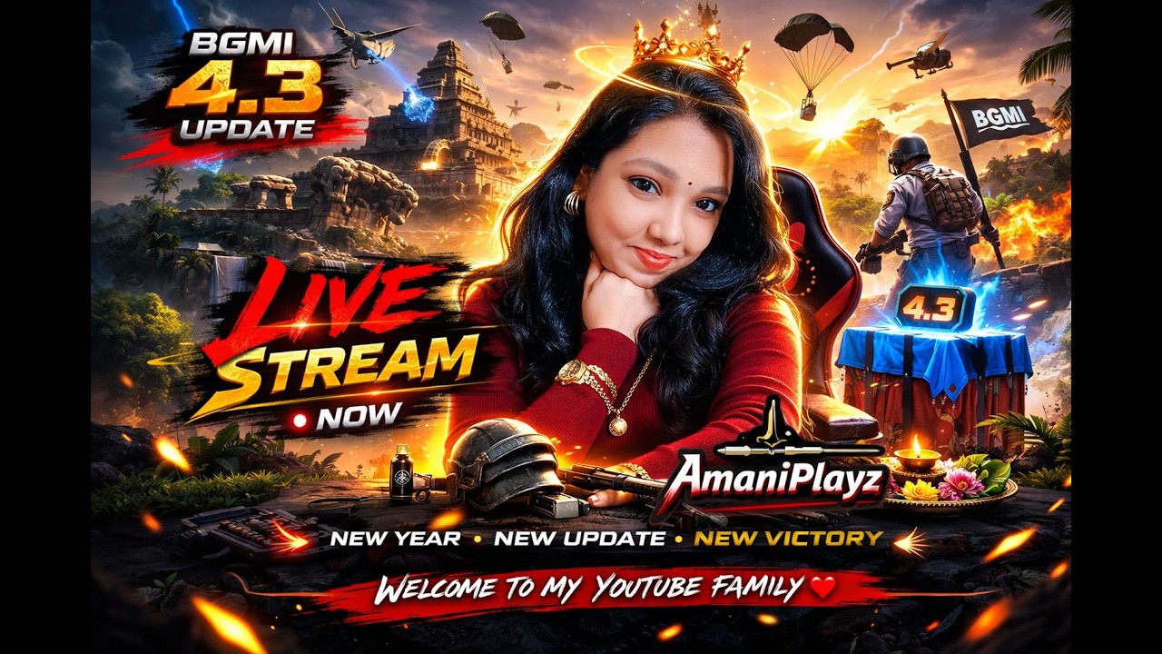 HAPPY UGADHI TO ALL MY FRIENDS || BGMI GIRL GAMER| #girlgamer #bgmi #facecam #telugu