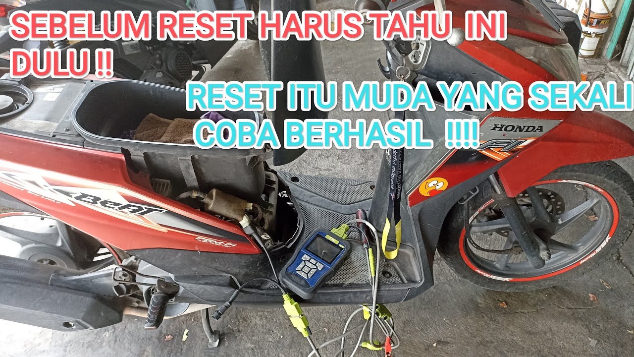 cara reset dengan scanner jdiag m100 motor injeksi honda dan yamaha yang aman !!