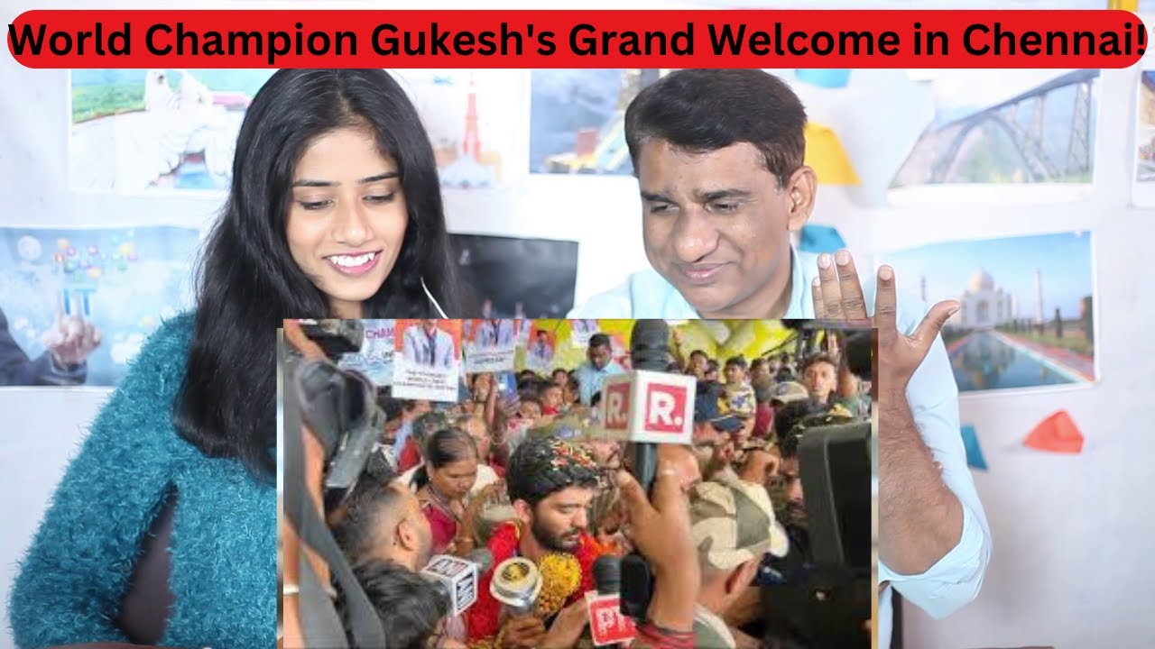 Pakistani Reactions to Crazy Scenes In Chennai As The World Champion Gukesh Comes Home