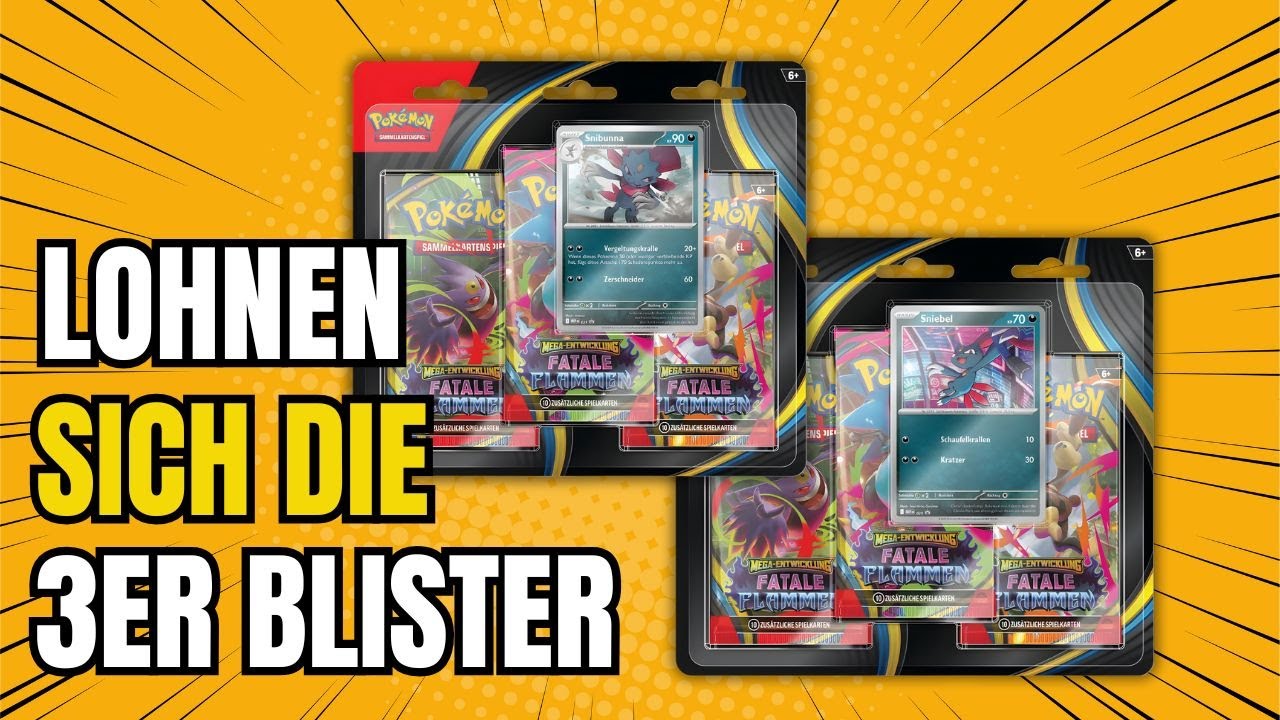 Lohnen sich die neusten 3-Pack Blister aus Pokemon Fatale Flammen?!