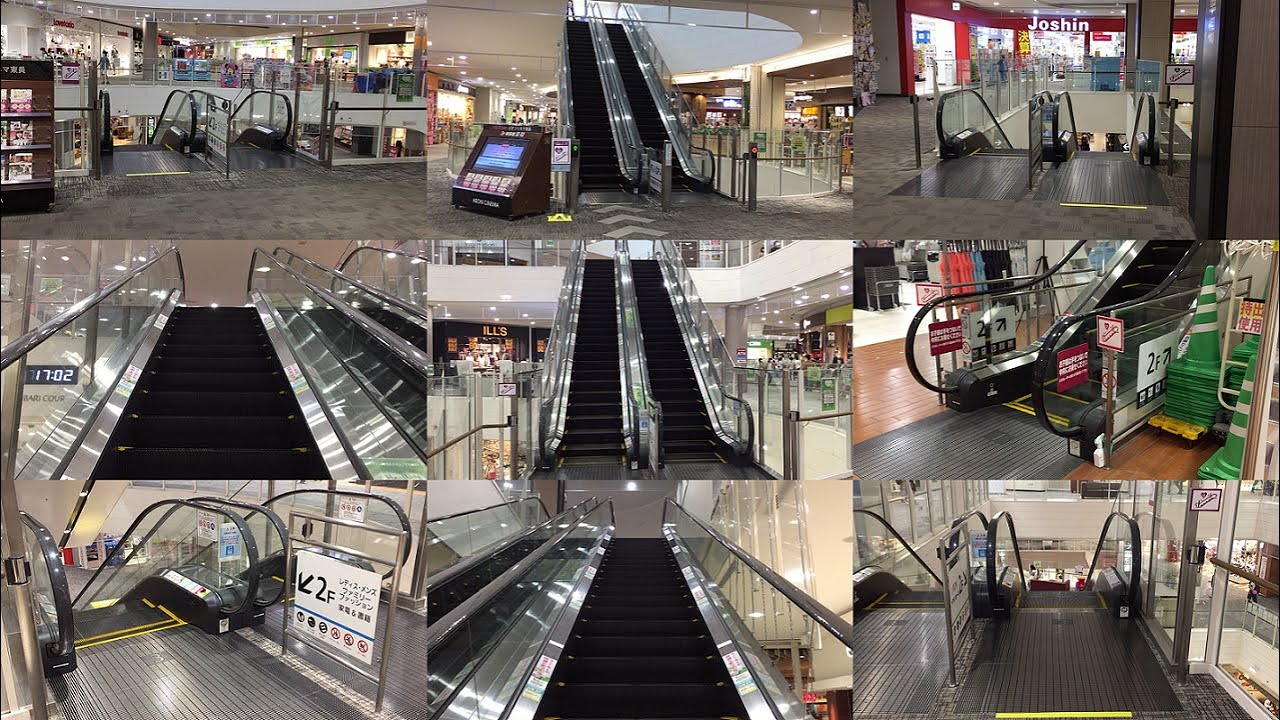 【三重県 東員町】イオンモール東員のエスカレーター全２２基に乗ってみた！Escalator AEON MALL Toin Japan Mie