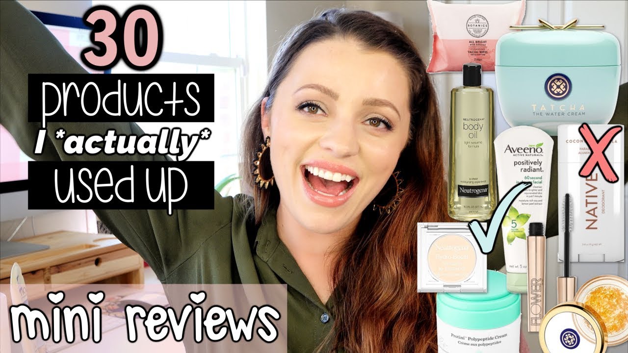 MAKEUP & SKINCARE I ACTUALLY USED UP ... the worst & the best