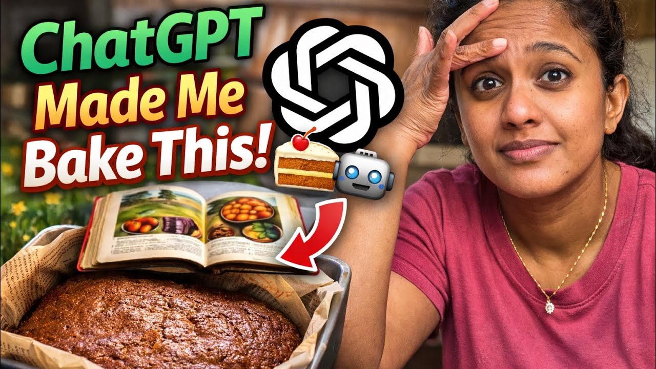 ChatGPT දුන්න Recipe එක හදලා බලමු! 😎🥶 | baking cake 🎂 #fypシ゚viral #food #cooking #chatgpt ￼#ai 