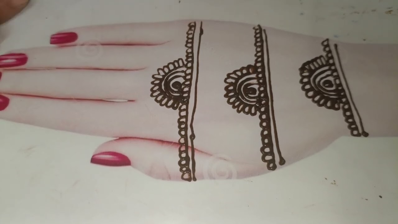  Beautiful easy #mehndi design stap by stap