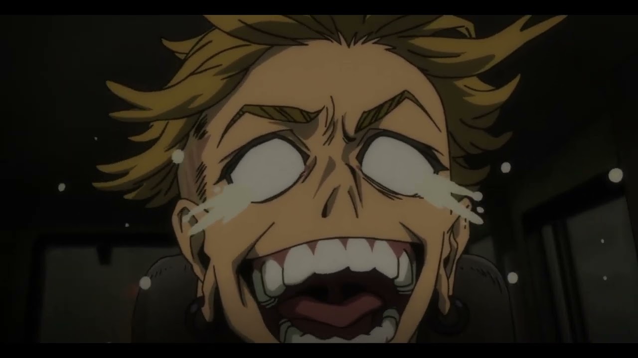 Gachiakuta/trash anime ~ Enjin laughing and making fun of both Zanka and Rudo