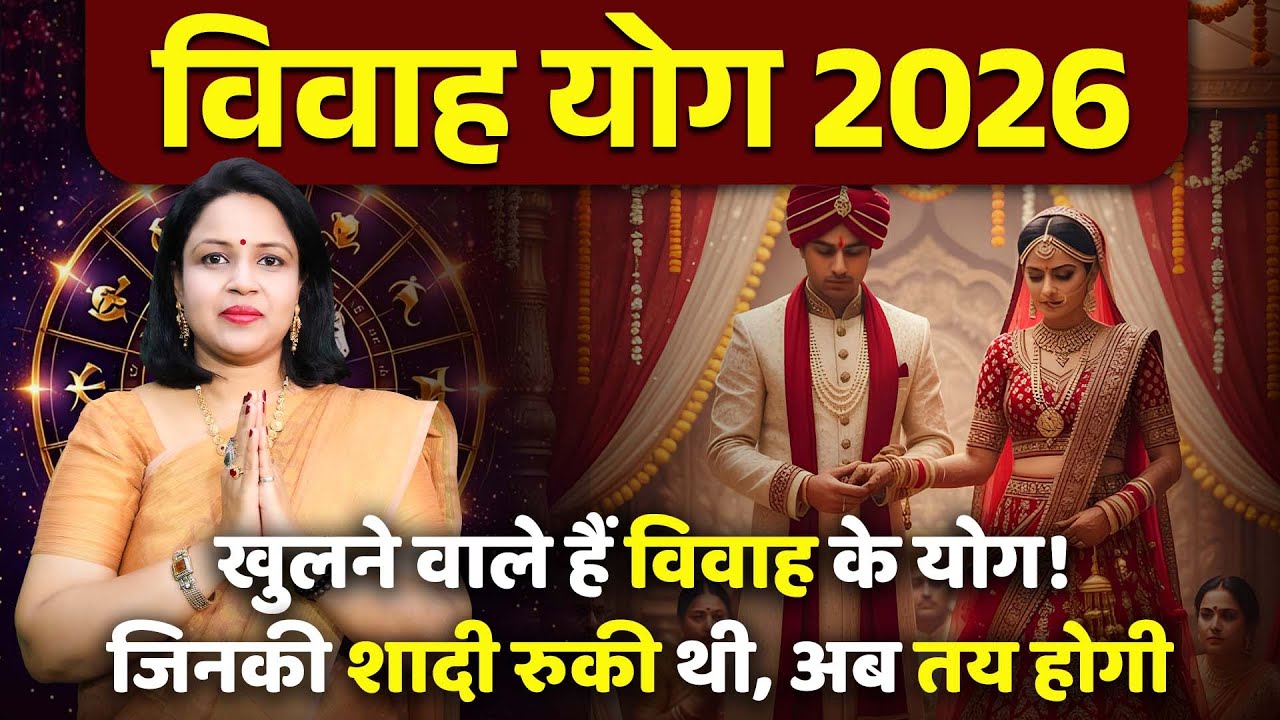 विवाह योग 2026 | शादी के योग बन रहे हैं इन भाग्यशाली राशियों के लिए | Vivah Yog 2026