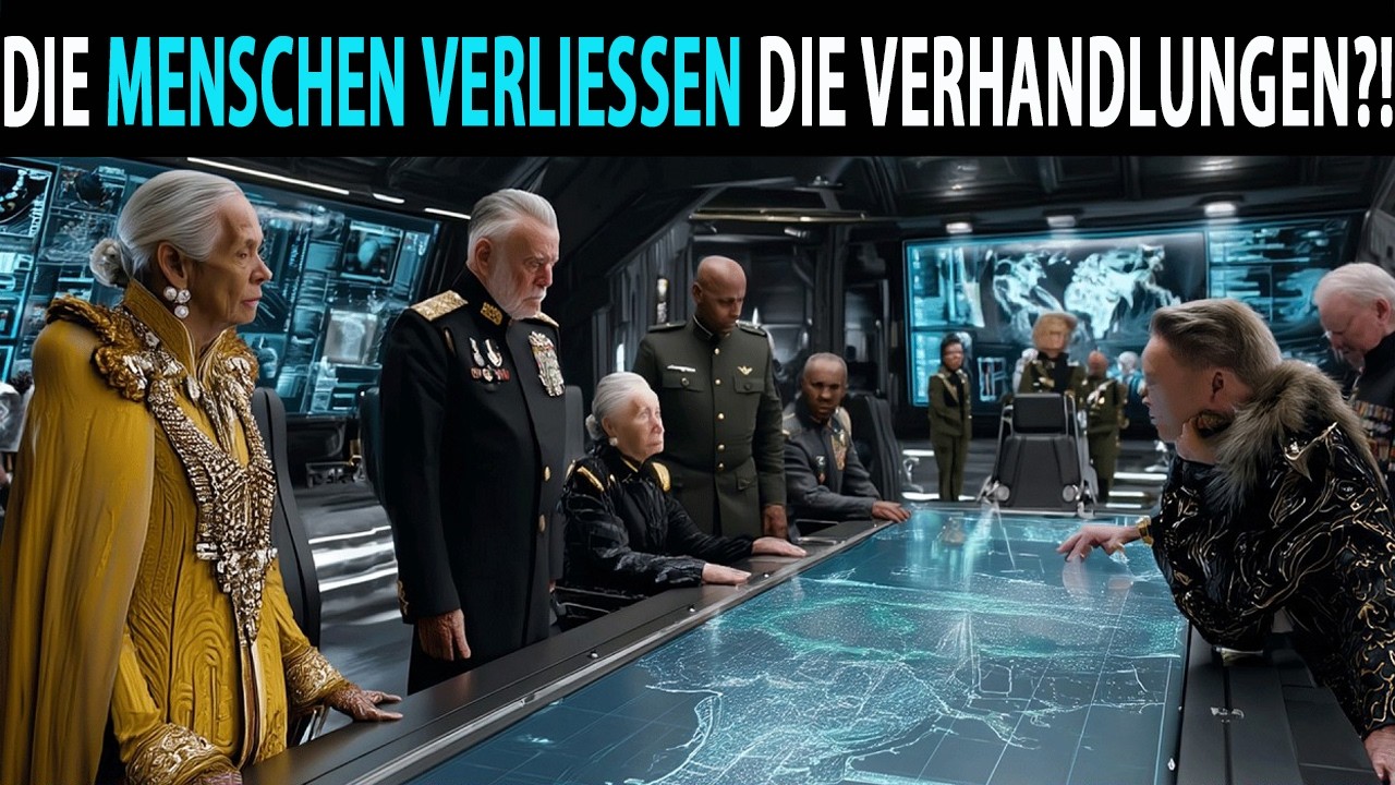 GALAKTISCHE FÜHRER SEHEN ENTSETZT ZU, WIE MENSCHEN DIE VERHANDLUNGEN VERLASSEN