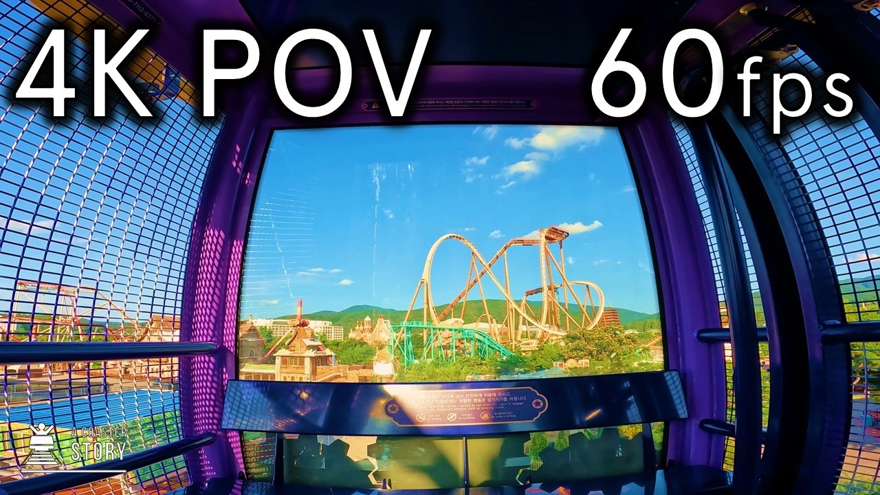 Time Rider Coaster Wheel - Gyeongju World 4K60 Time Traveler (Swinging) POV