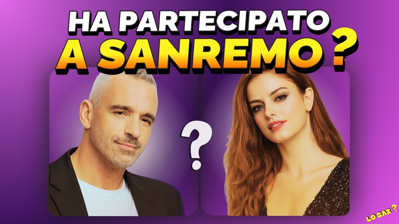Si o No | 20 cantanti | Hanno partecipato a Sanremo? 🎤✨