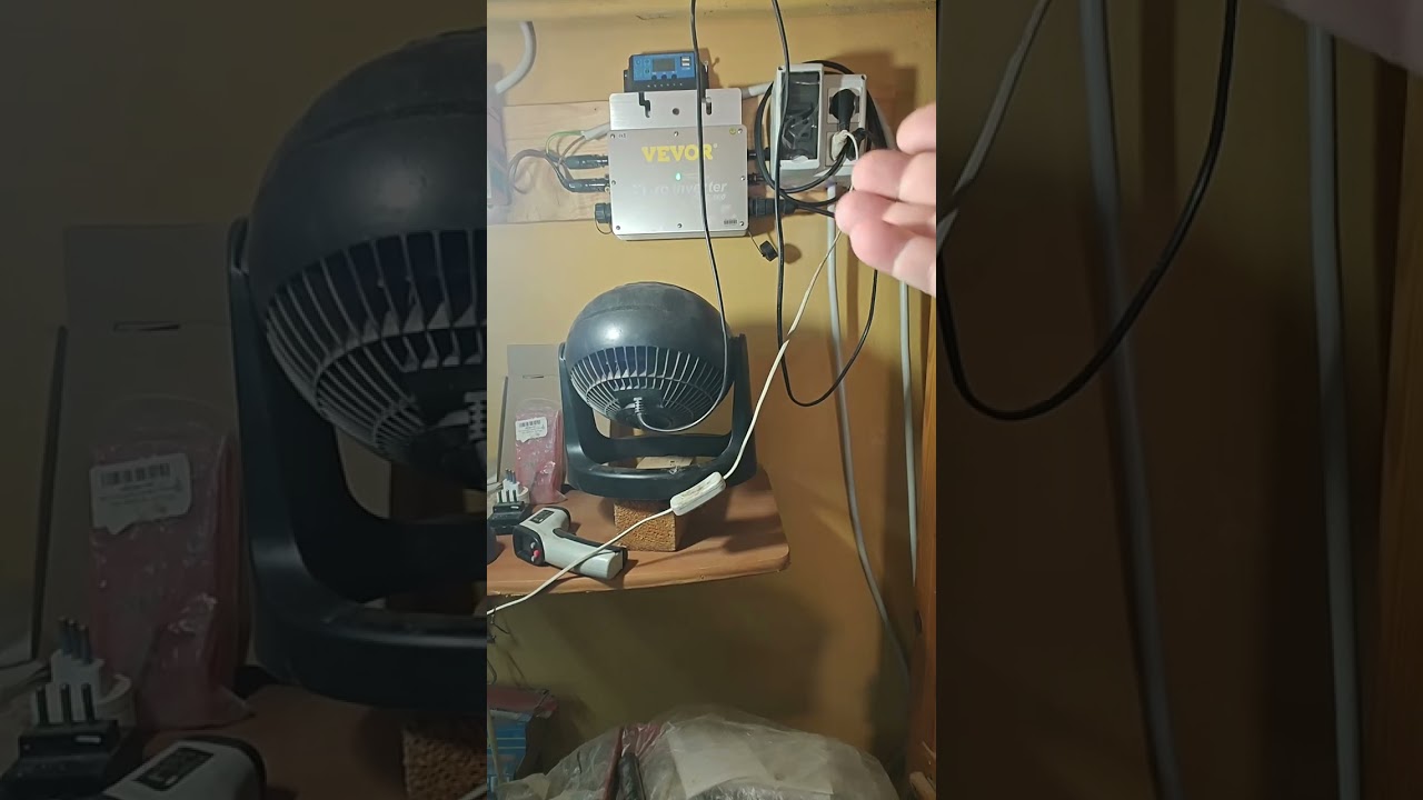 CEI 0-21 PROVA SU MICROINVERTER VEVOR 600W PLUG&PLAY DA BALCONE#fotovoltaico#faidate#lifepo4