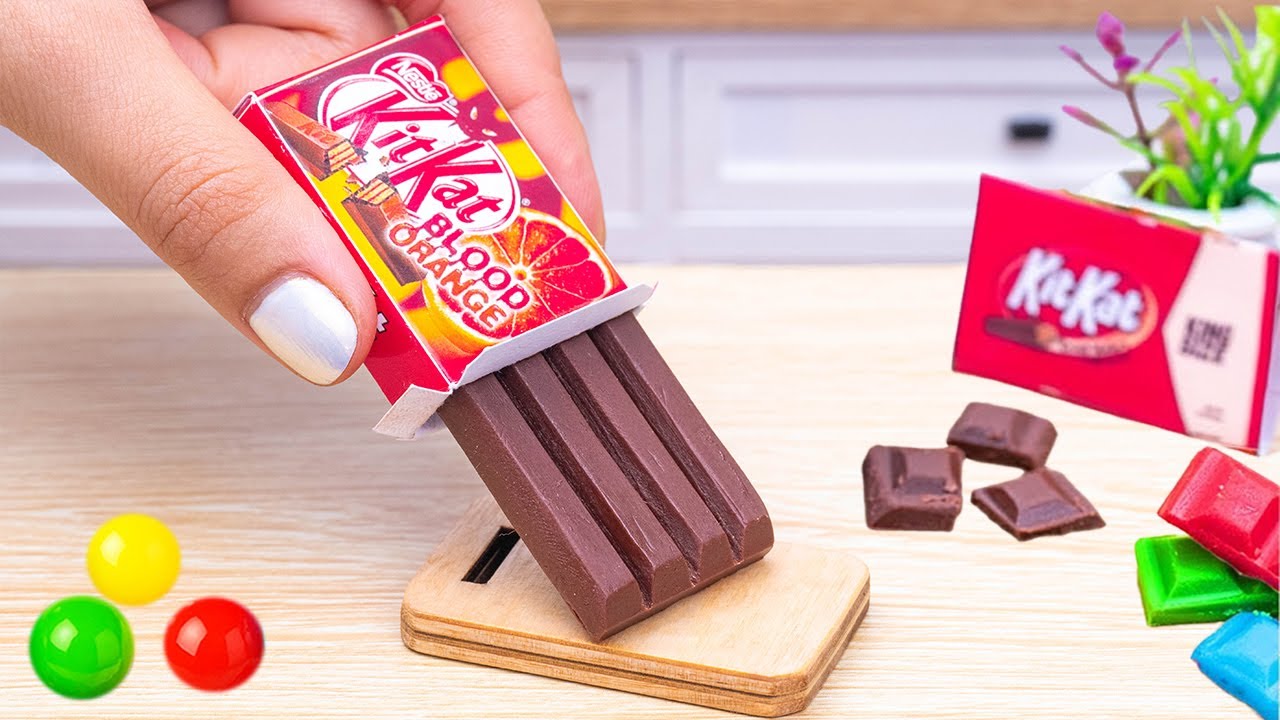 Вкусный радужный торт KitKat | Лучшие идеи для миниатюрных шоколадных тортов-десертов