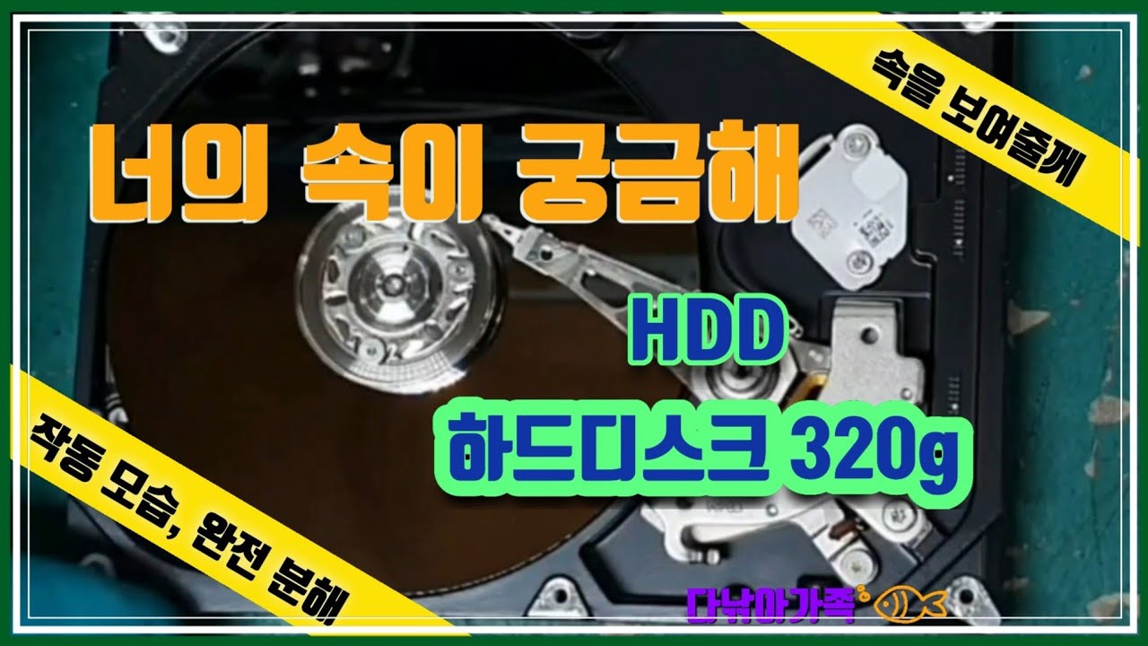 하드디스크 HDD 완전분해  내부모습, 작동모습, 자아의 명언