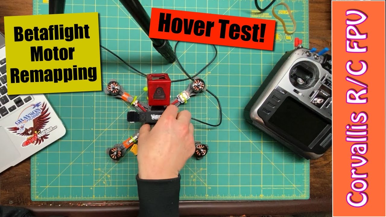 Quad Build - TBS Source ONE v3 Part 8 - Remapping Motors with Betaflight and initial hover test