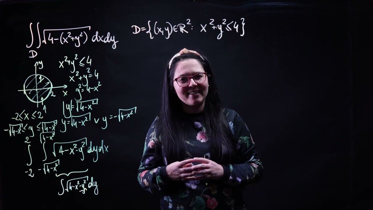 Całki podwójne #3 współrzędne biegunowe