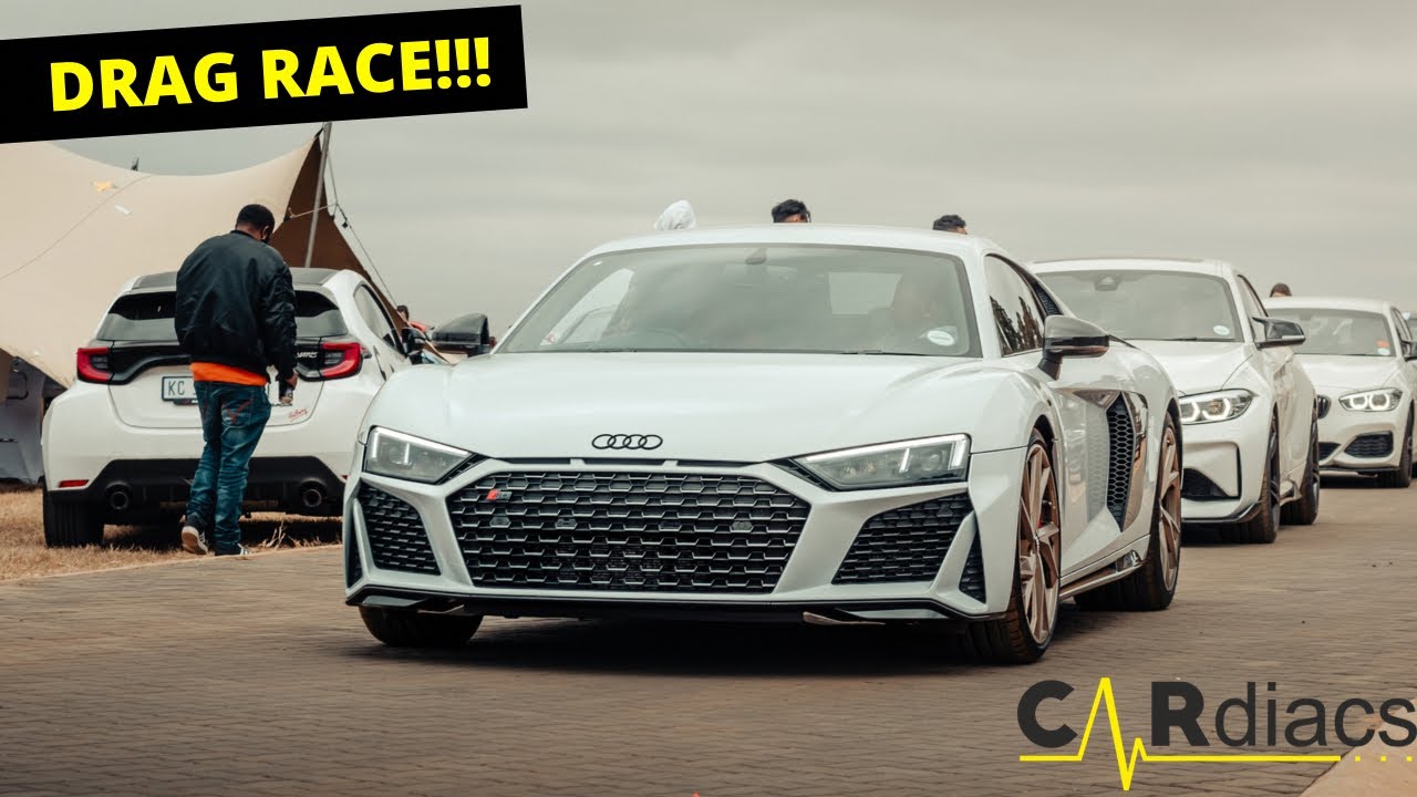 We hired an Airstrip AGAIN! DRAG RACE | BMW M4 VS AUDI R8 V10+ | TOYOTA GR YARIS VS M240i & MORE!!
