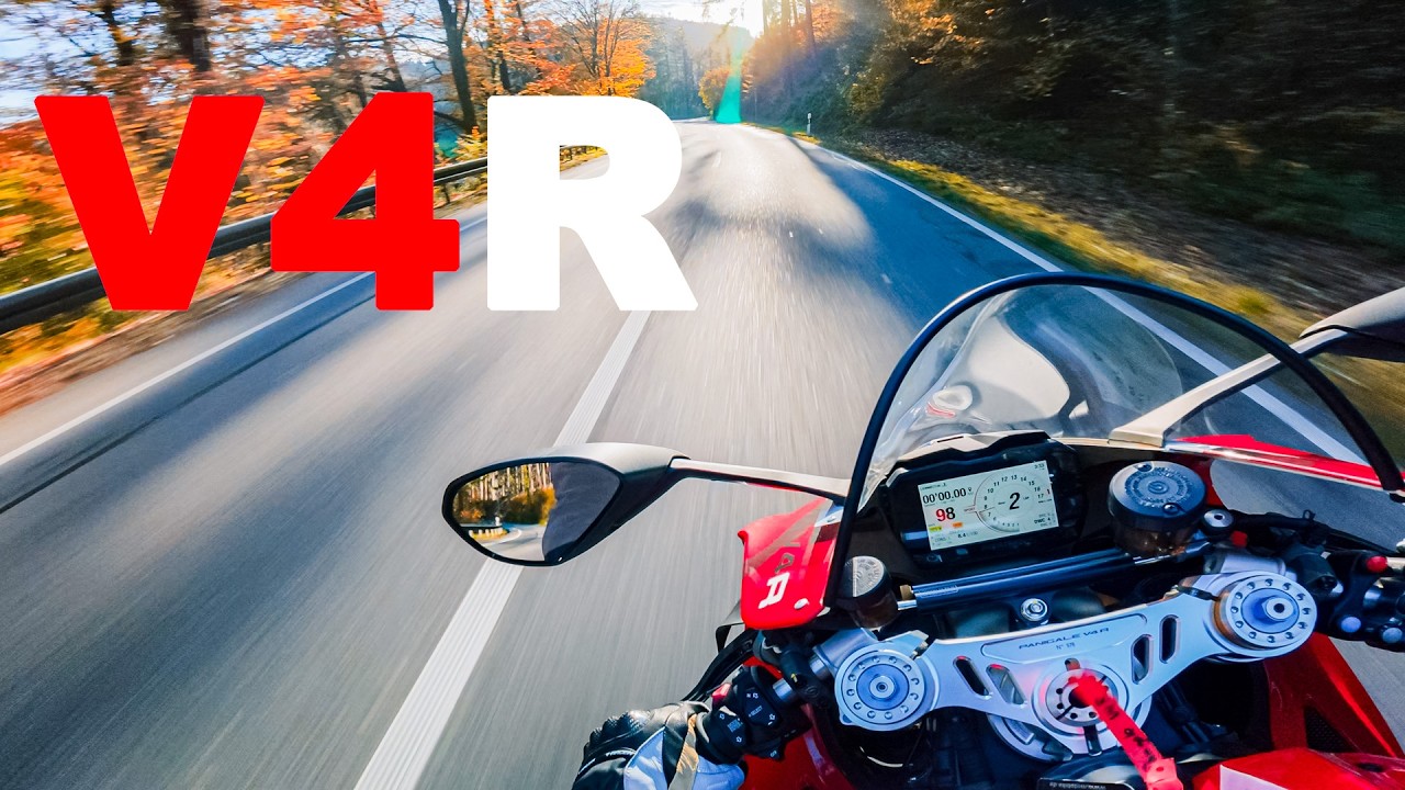 Die Ducati Panigale V4R - Erste Fahrt + Top Speed! - Autobahn, Stadt und Landstraße!