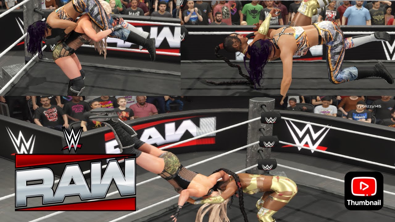 WWE 2K25 - ELIMINATION CHAMBER QUALIFYING MATCH MELISSA LEE VS BAYLEY VS BIANCA BELAIR|RAW