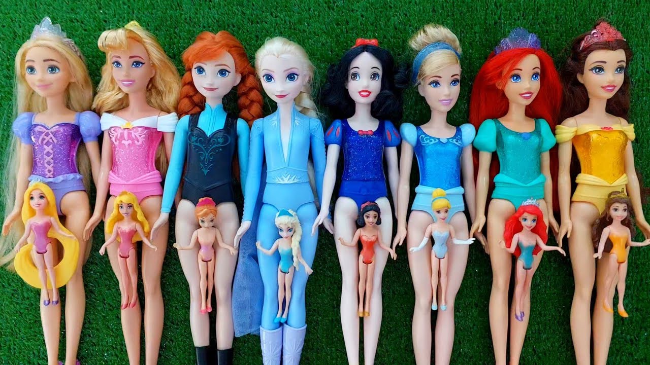 Disney Princess Doll Makeover ~ DIY Miniature Ideas for Barbie - Wig, Dress, Faceup, andMore! DIY