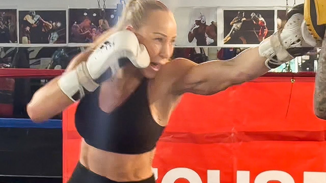 Kaye Scott FULL Media Workout for Claressa Shields | POWER & SKILLS ON DISPLAY