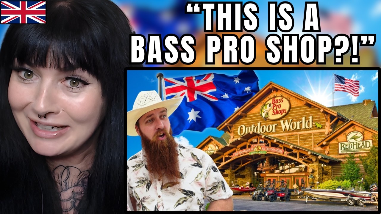 Australians Visit the Biggest Bass Pro Shops Ever… British Girl Reacts