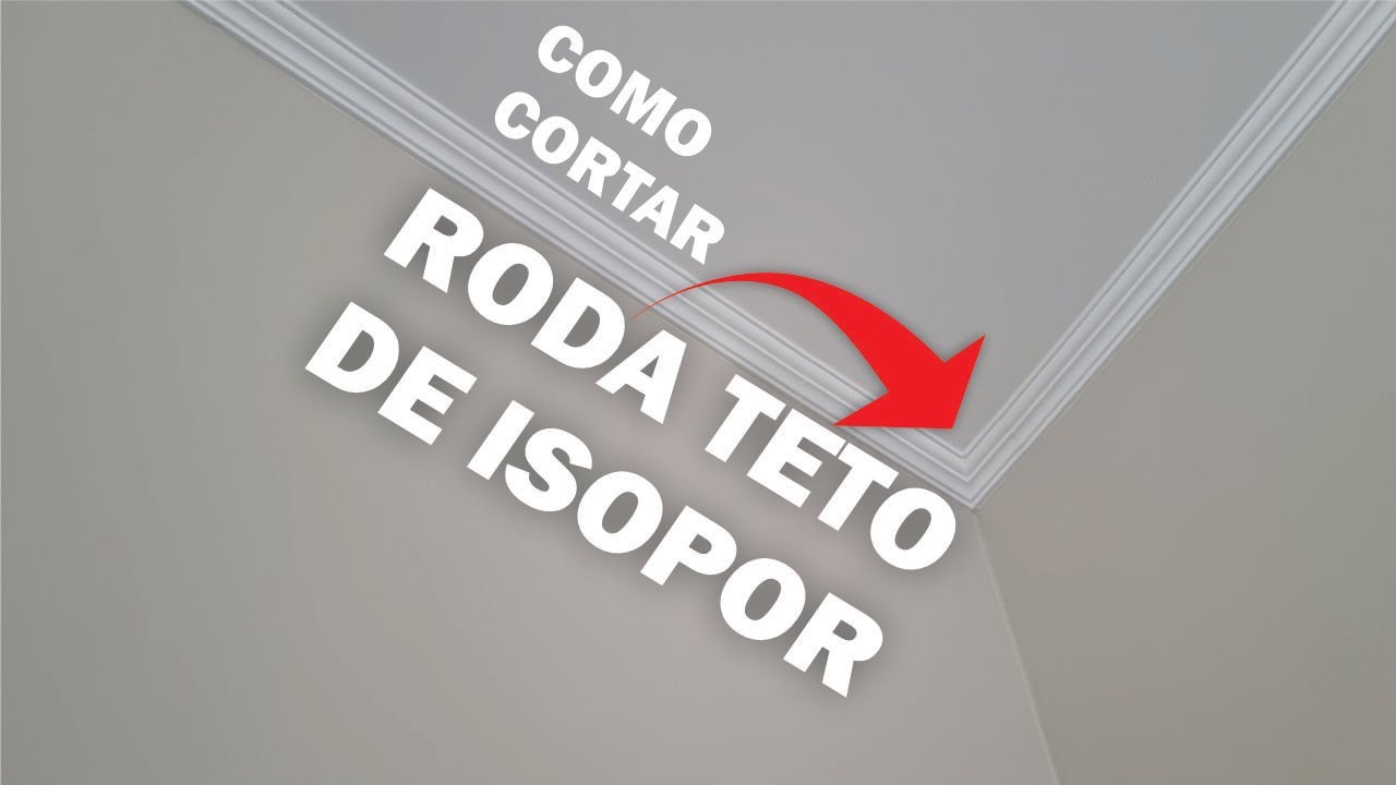 RODA TETO DE ISOPOR  - COMO CORTAR, COLAR E APLICAR!