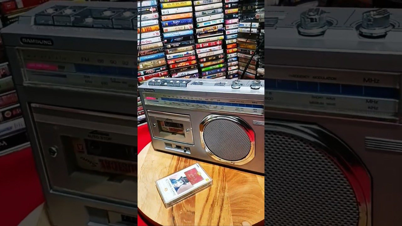 Rare vintage Samsung cassette player RC-526AF 3 band clear sound FM radio #shortsviral#youtube
