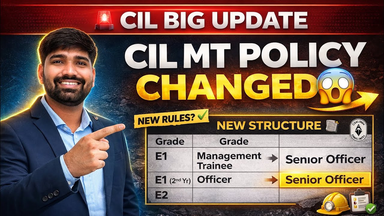 Coal India MT 2025+ Major Change 😱 Entry Grade & Promotion Policy Updated!