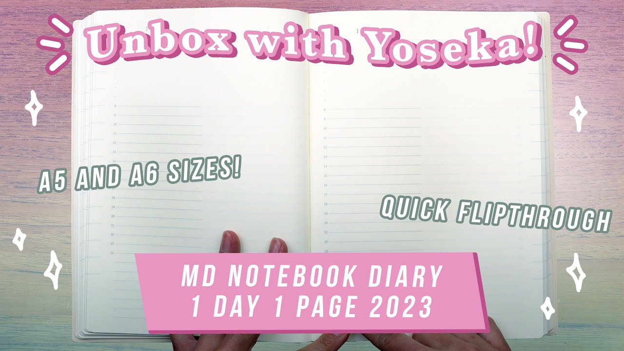 Unbox with Yoseka: MD 1Day 1Page Diary