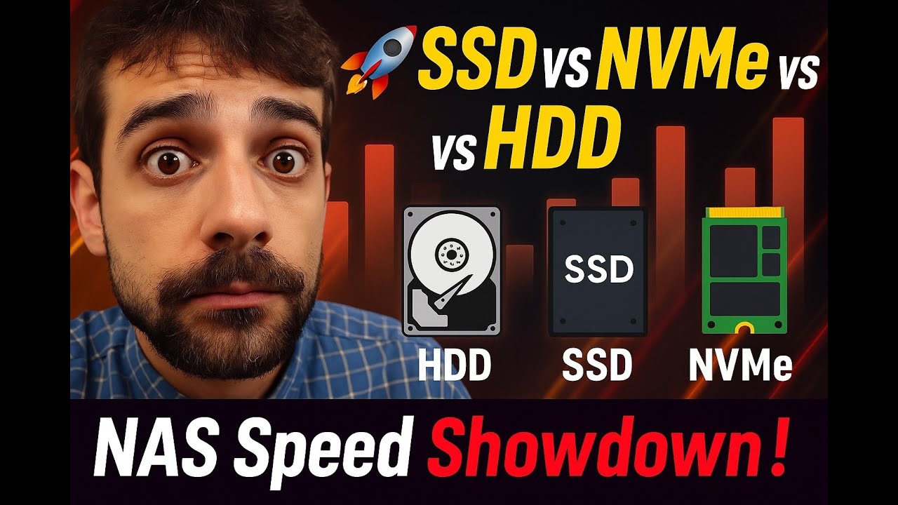 Performance Comparison: 7200RPM HDD vs SATA SSD vs NVMe in NAS (2025)