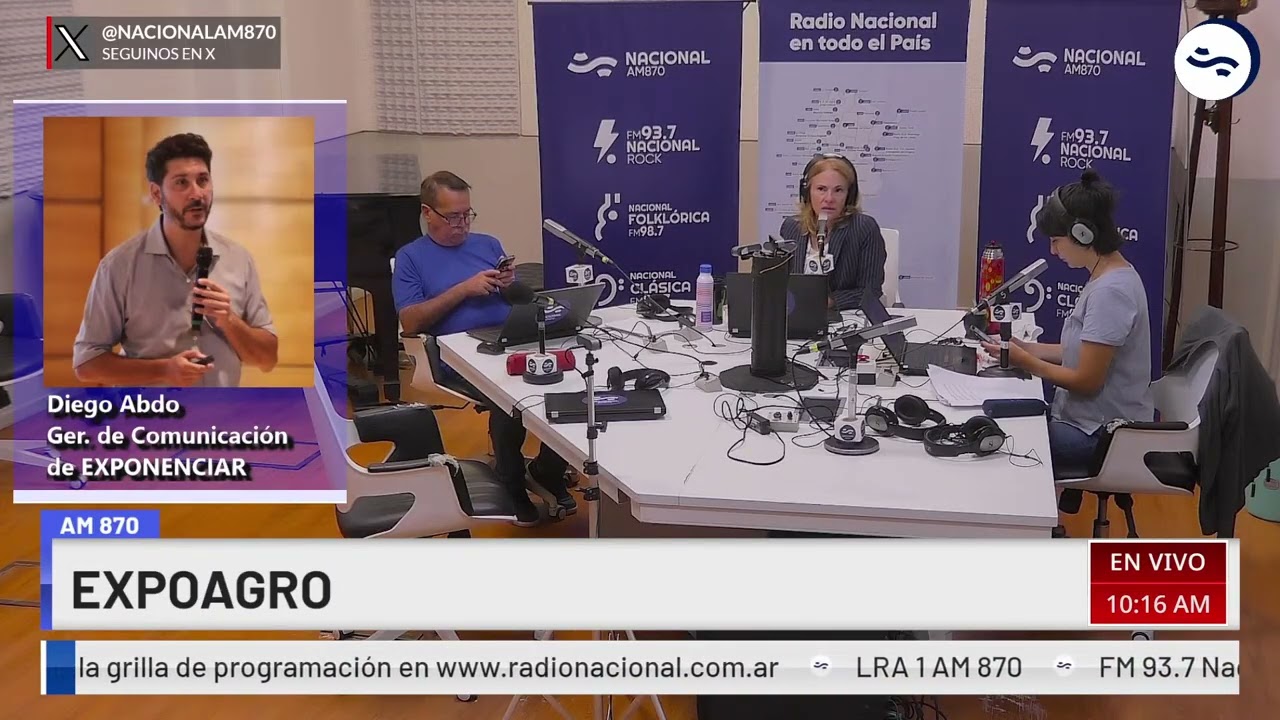 Diego Abdo  Gerente de Comunicación de EXPONENCIAR, nps cuenta sobre EXPOAGRO