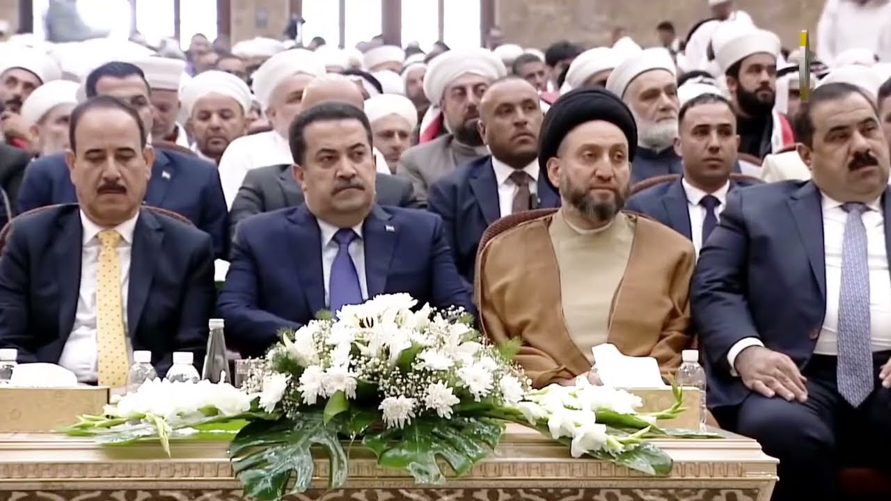كلمة الشيخ خميس الخنجر في احتفالية المولد النبوي الشريف بجامع أم القرى ببغداد