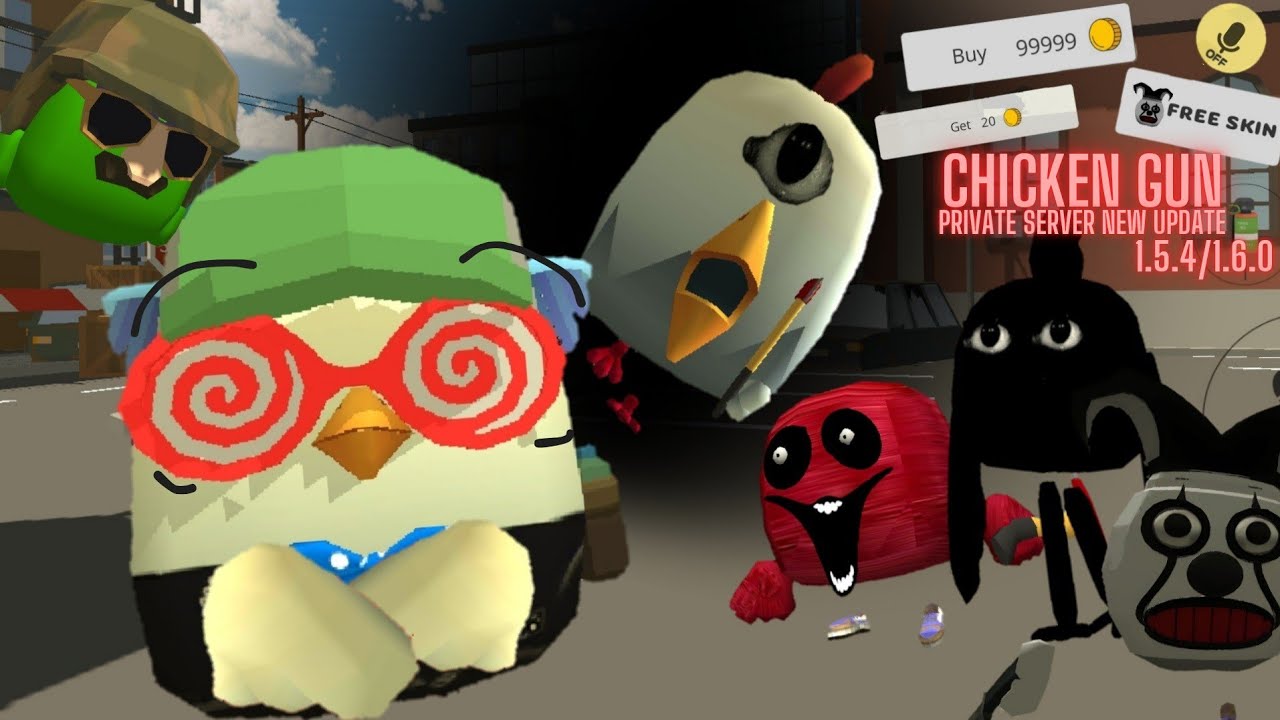 JOGANDO a NEW UPDATE 1.6.0 do CHICKEN GUN PRIVATE SERVER