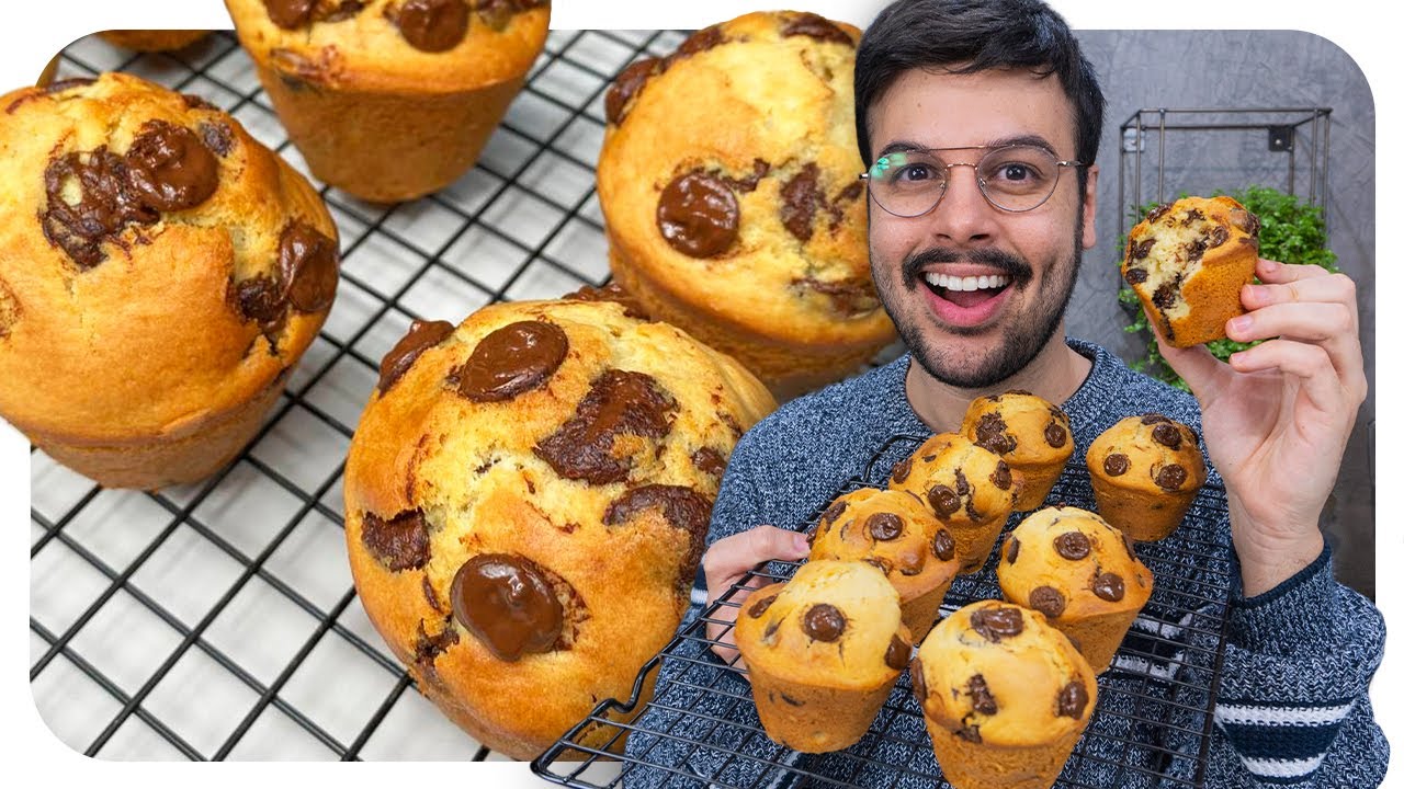O VERDADEIRO MUFFIN AMERICANO, RÁPIDO DE FAZER | Thigas Ribeiro