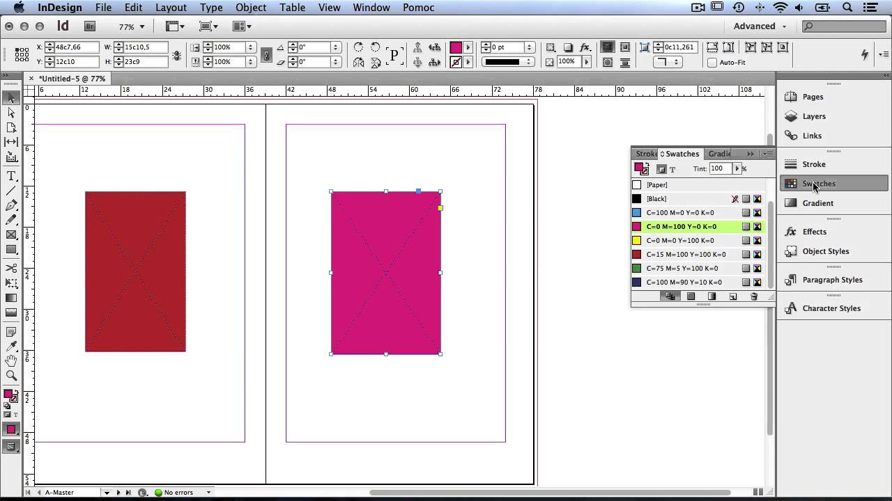 Kurs InDesign [lekcja#7] - Zaawansowane operacje na wzorcach