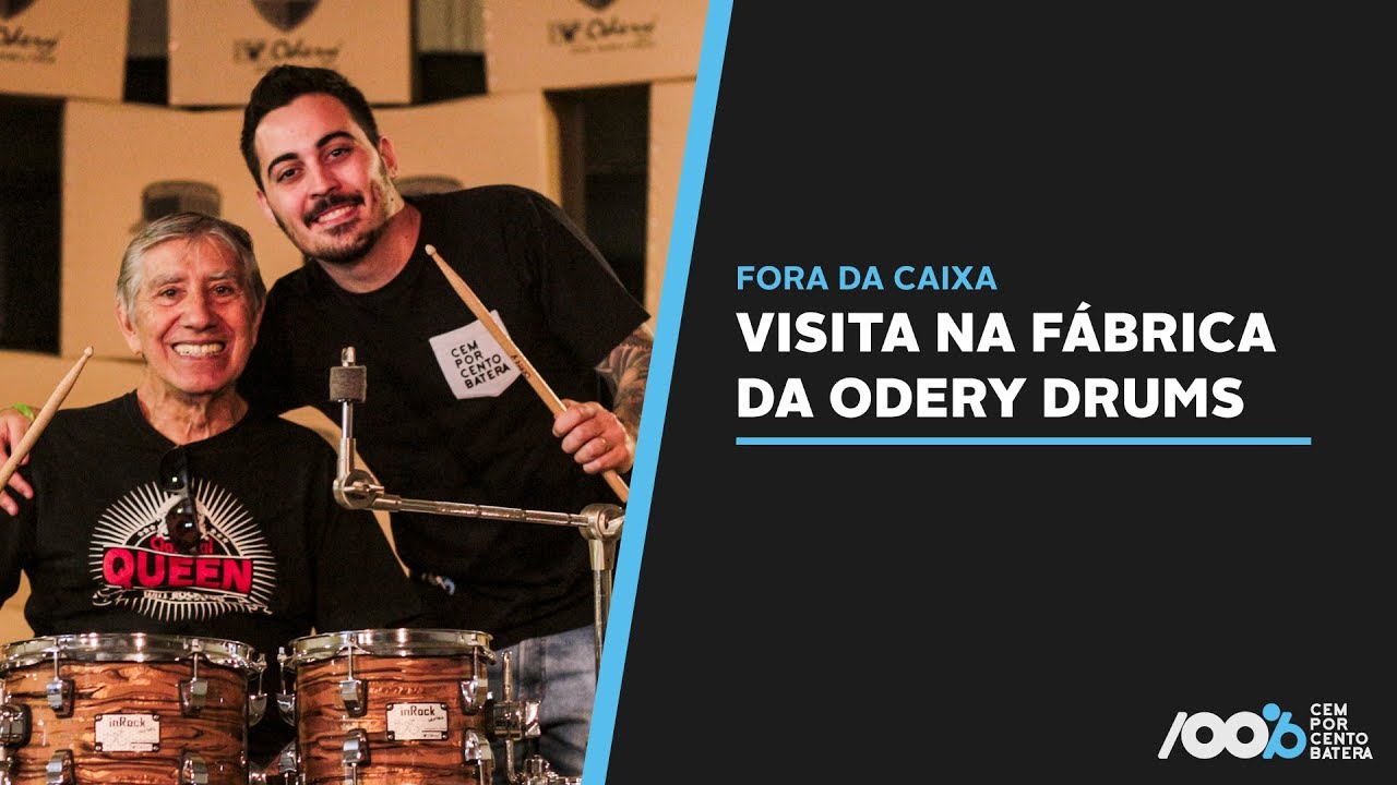 100% Batera - Visitando a Fábrica Odery Drums (CAMPINAS - SP).