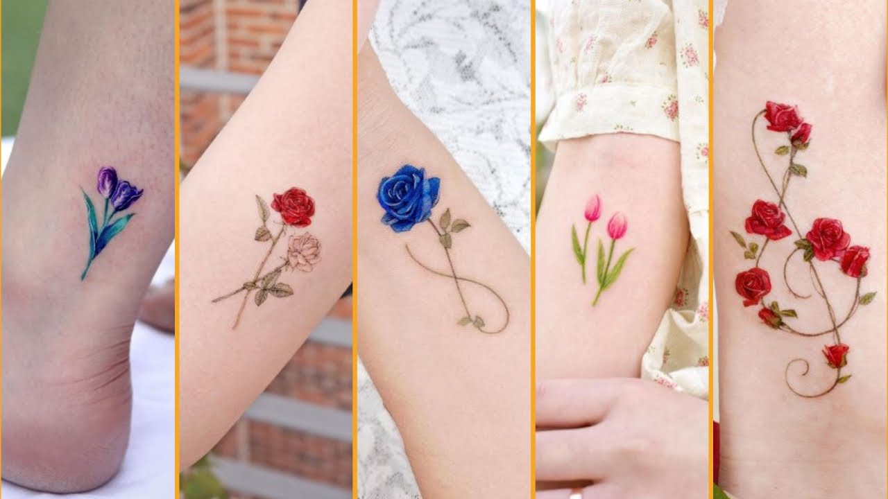 50 Trendy Small Flower Tattoo Designs For Girls 2025 | Lovely Small Flower Tattoos | Flower Tattoos!