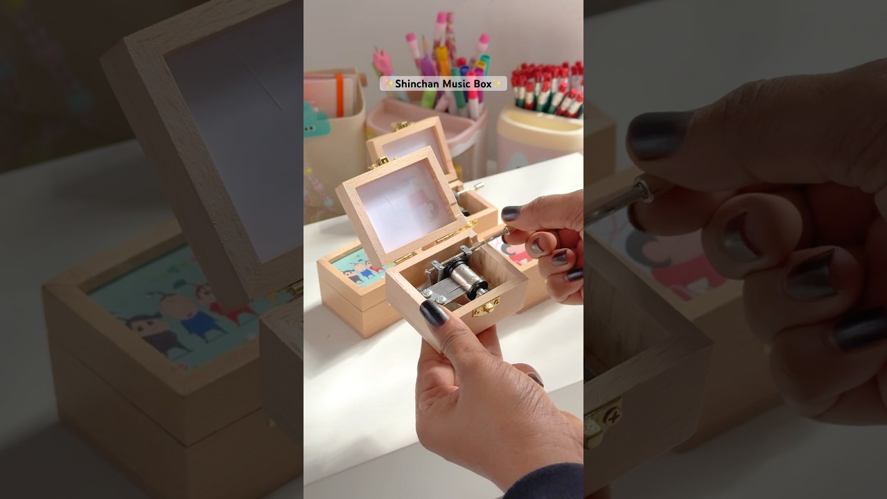 Pinteresty Music Box With Shinchan 💖🎀✨#music #musicbox #shinchan #kawaii #cute #aesthetic