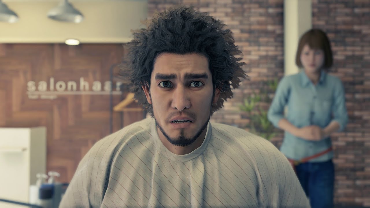 Yakuza: Like A Dragon (PC) - Ichiban Gets a Perm (JP voice)