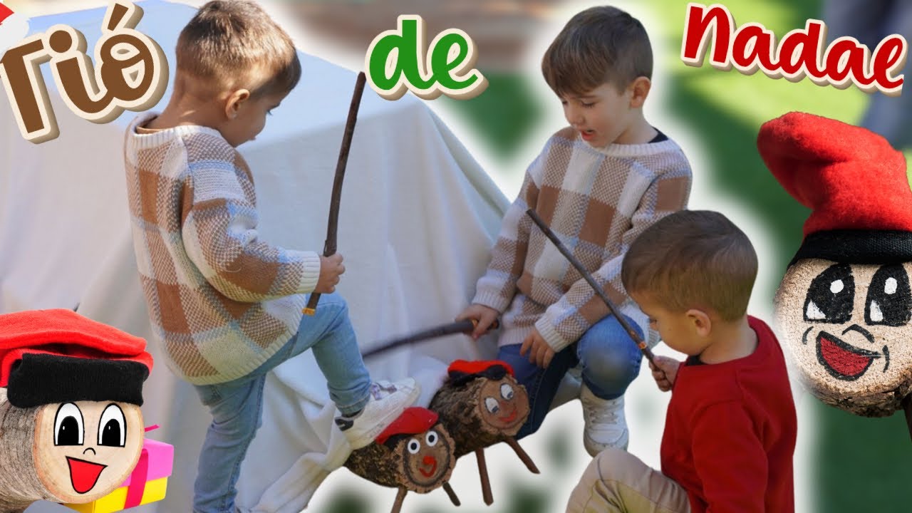 🎅🪵Cagando el tio con los abuelos👵| Catalan tradition | tio de nadal | caga tió vlog diario