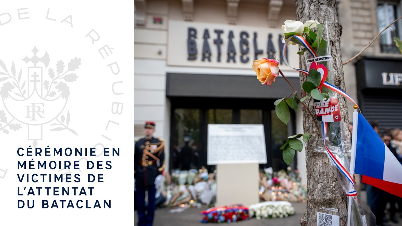 Cérémonie en mémoire des victimes de l’attentat du Bataclan.