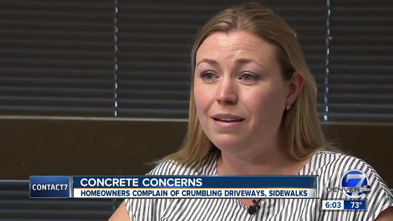 Arvada residents upset over crumbling concrete at new-build homes